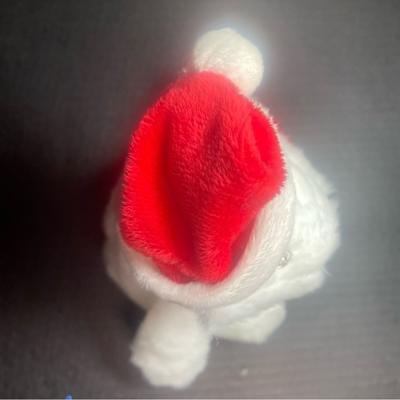 BNWT Bath and Body Works white plush polar bear with Santa hat and red scarf - Picture 5 of 12